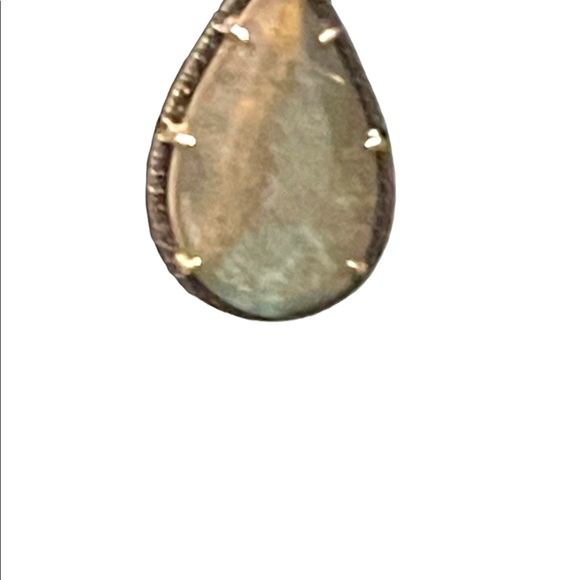 JWBR Labradorite Marcasite amethyst sterling silver tear drop dangle earrings - Picture 4 of 11